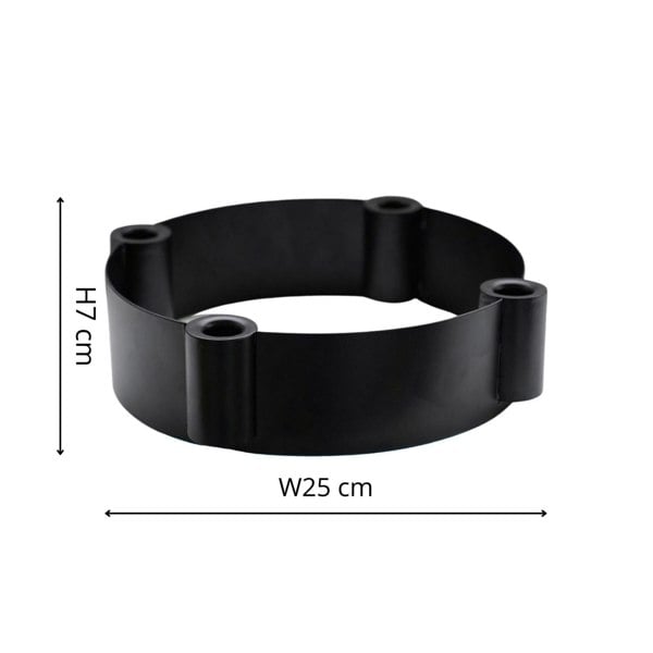 Ivyline Centrepiece Candle Holder in Black