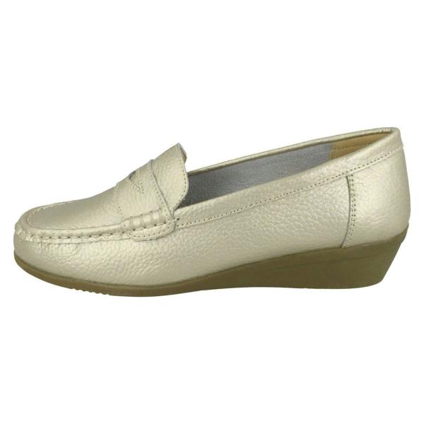 Down to Earth Ladies Down To Earth Leather Loafers F90064