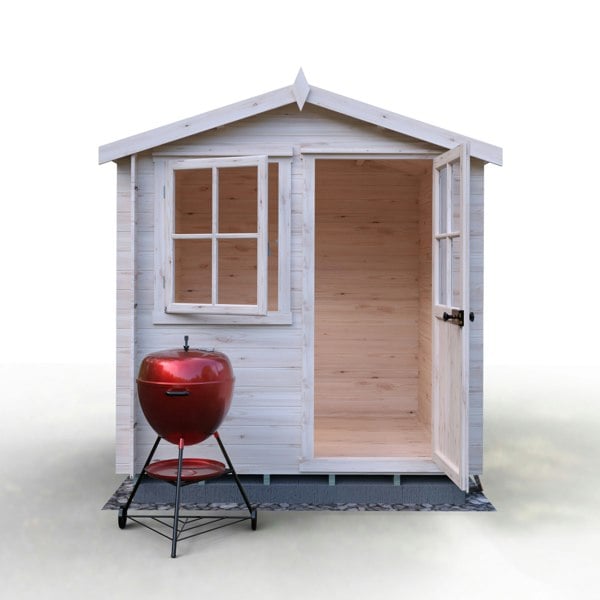 Shire Avesbury(Pembrook) 7x7 Log Cabin 19mm interlock  Cladding - Best Shed