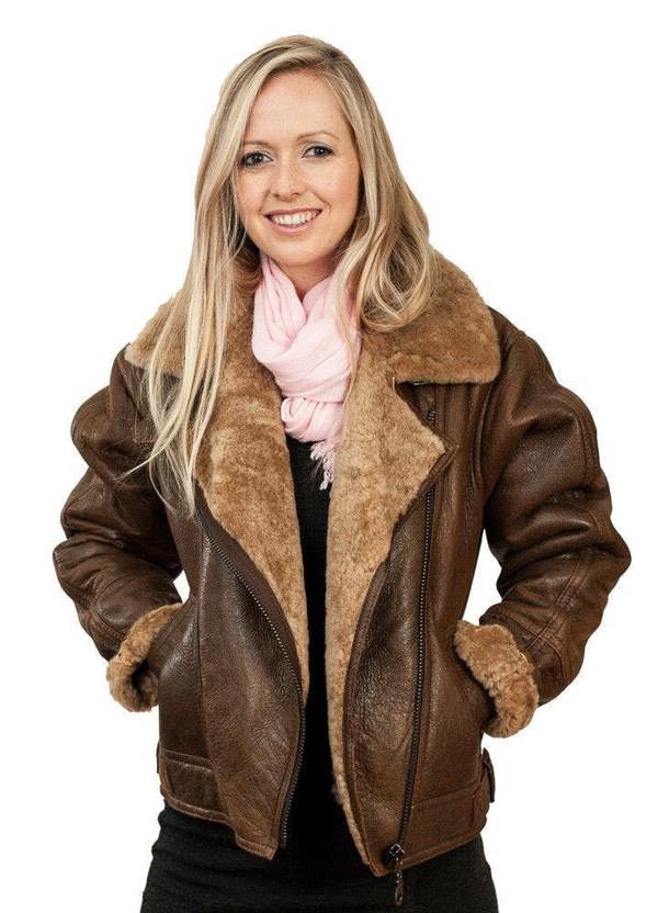 Infinity Leather Womens B3 Sheepskin Leather Flying Jacket-Bergamo