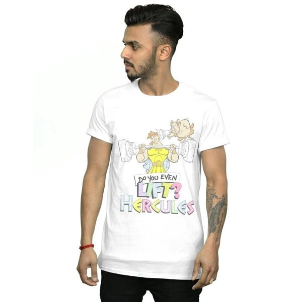 Disney Mens Hercules Do You Even Lift? T-Shirt - White