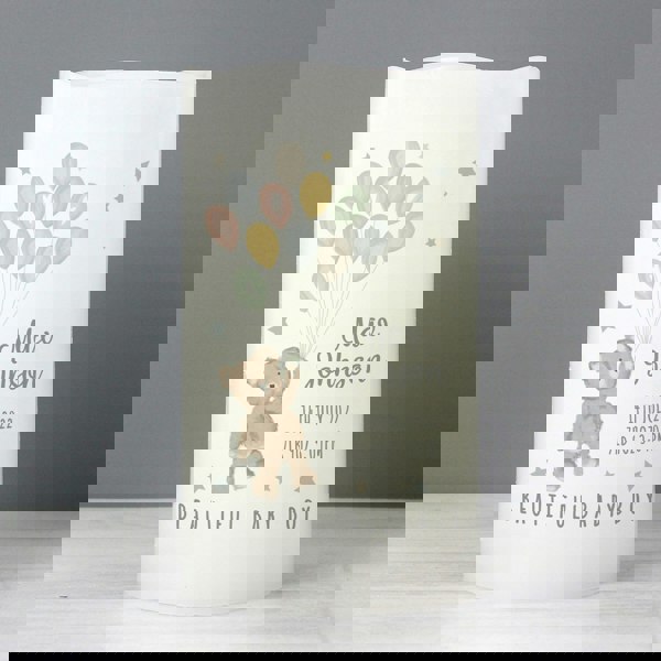 Personalised Memento Company Personalised Teddy & Balloons Nightlight LED Candle