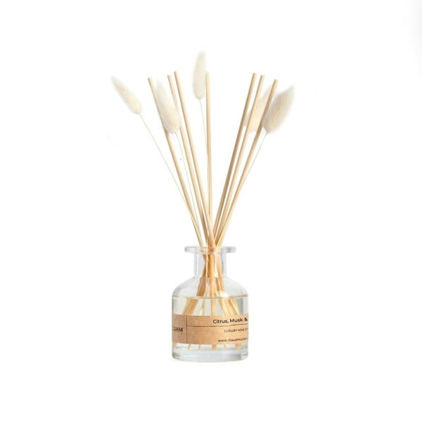 CAHM Citrus, Musk & Patchouli Reed Diffuser - Clear