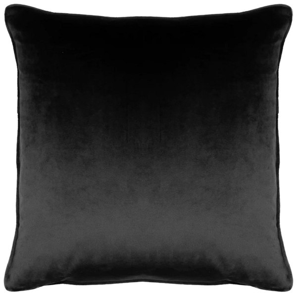 Paoletti Bloomsbury Velvet Cushion Cover - Black