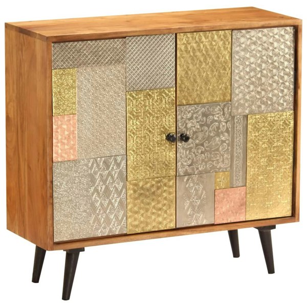 Berkfield Sideboard 80x30x75 cm Solid Acacia Wood