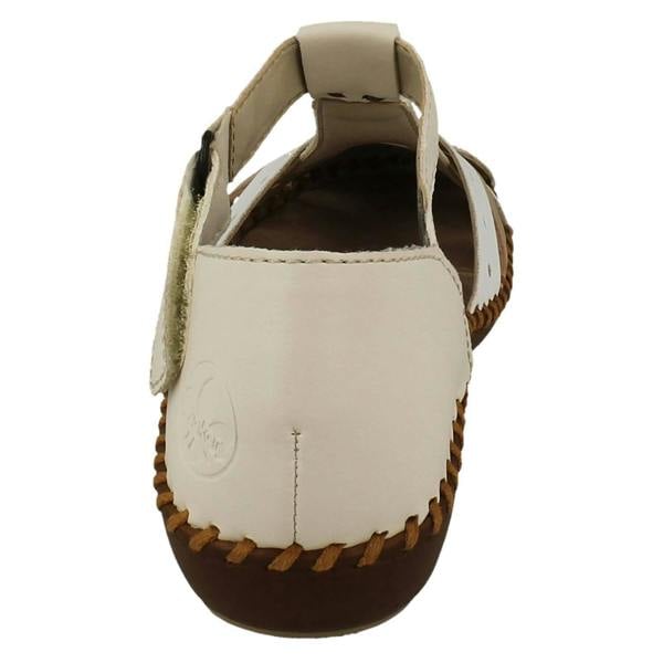 Rieker Ladies Rieker T-Bar Cut Out Detailed Antistress Shoes M1655