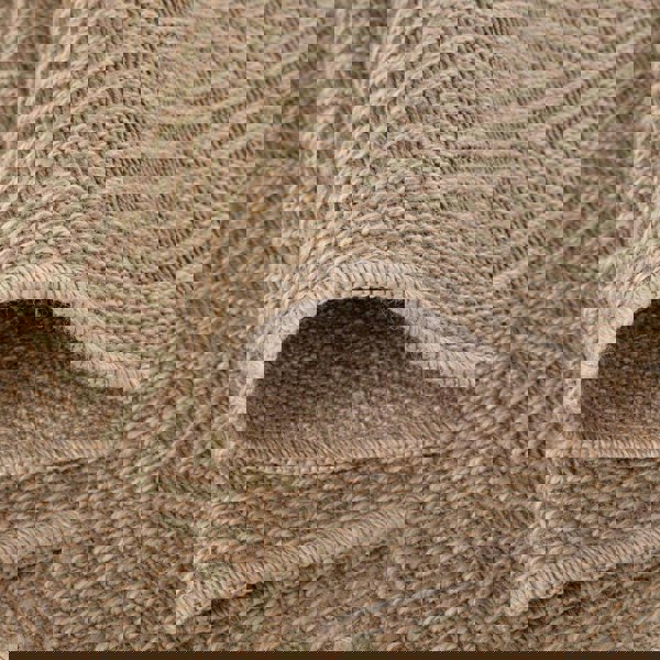 Nature Outdoor Green Rug durable, weather-resistant, Jute-Look design.