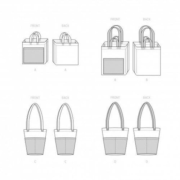 Simplicity Sewing Pattern 9517, Bags OS (One Size Only) - Easy