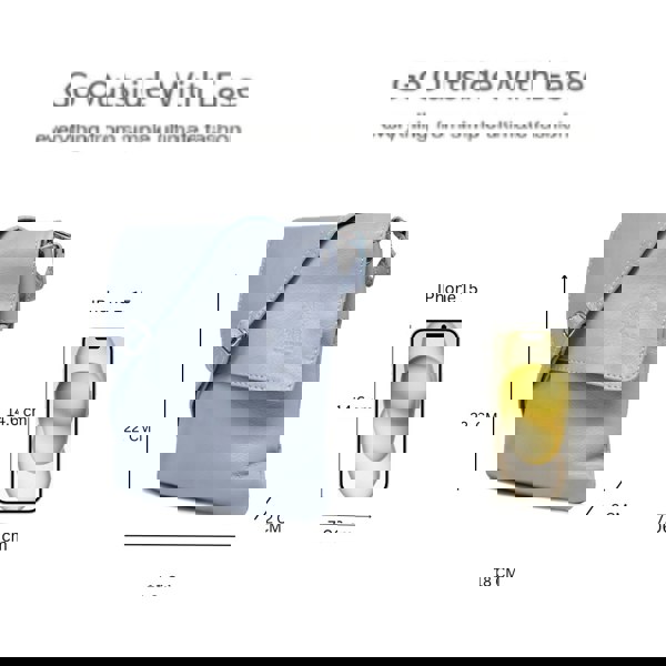 Kitise Stylish Flap Small Genuine Italian Leather Crossbody Bag