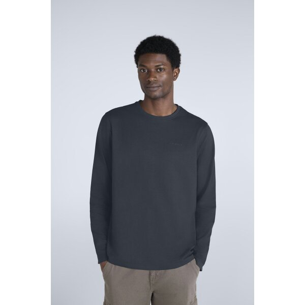 Animal Mens Otis Long-Sleeved T-Shirt - Dark Grey