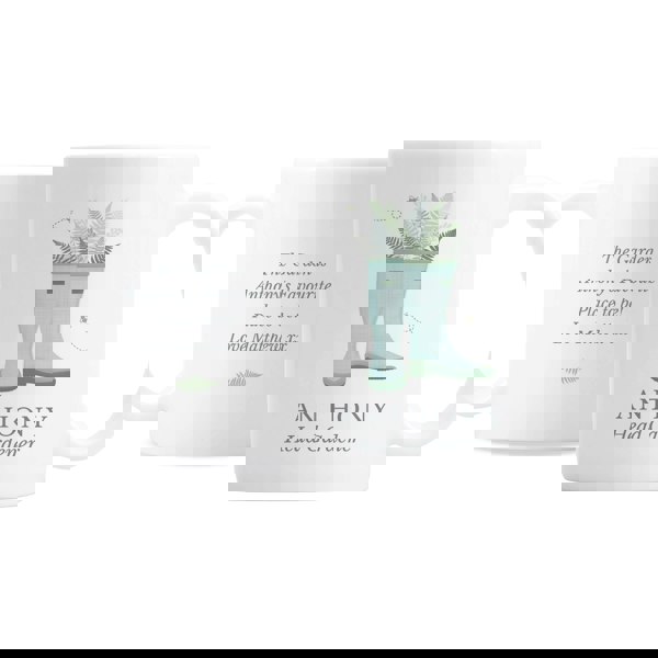 Personalised Memento Company Personalised Blue Wellies Mug