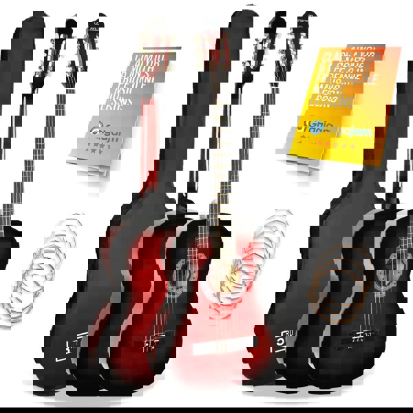 3rd Avenue Full Size Classical Guitar Pack Natural Classical Guitars#Colour_Redburst