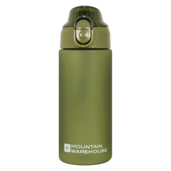 Mountain Warehouse Push Lid BPA Free 500ml Water Bottle - Khaki Green - 