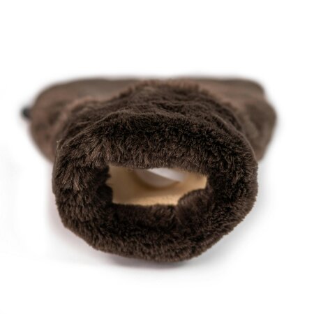 CosyPanda Mini Dark Chocolate Faux Fur Hot Water Bottle