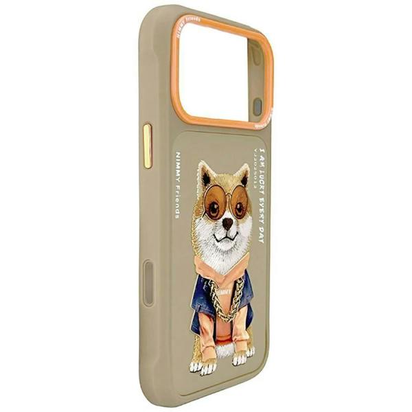 Nimmy Friends Nimmy Glasses Cool Dog Case with MagSafe for iPhone 17 Pro 6.3" Brown Orange - N-YJ-IP17-PRO-012-A