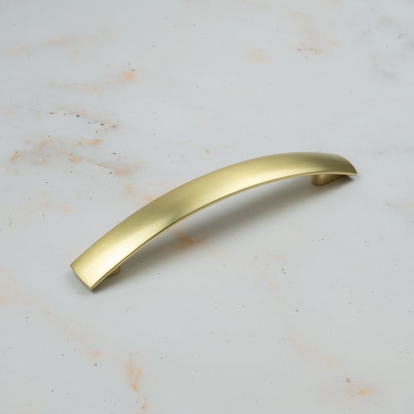 Handle & Home Brushed Brass Bow Cabinet Handle