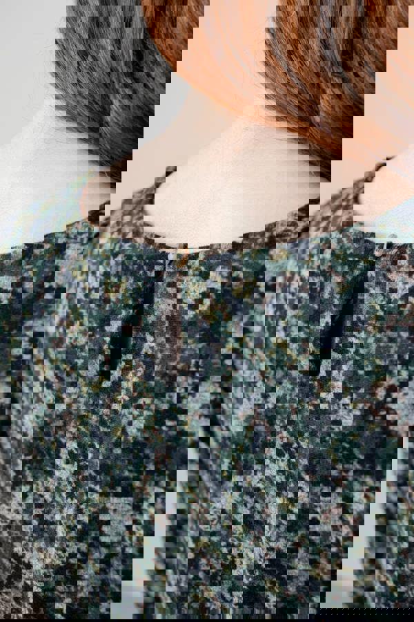 Lily & Me Celia Ditsy Print Midi Dress Green