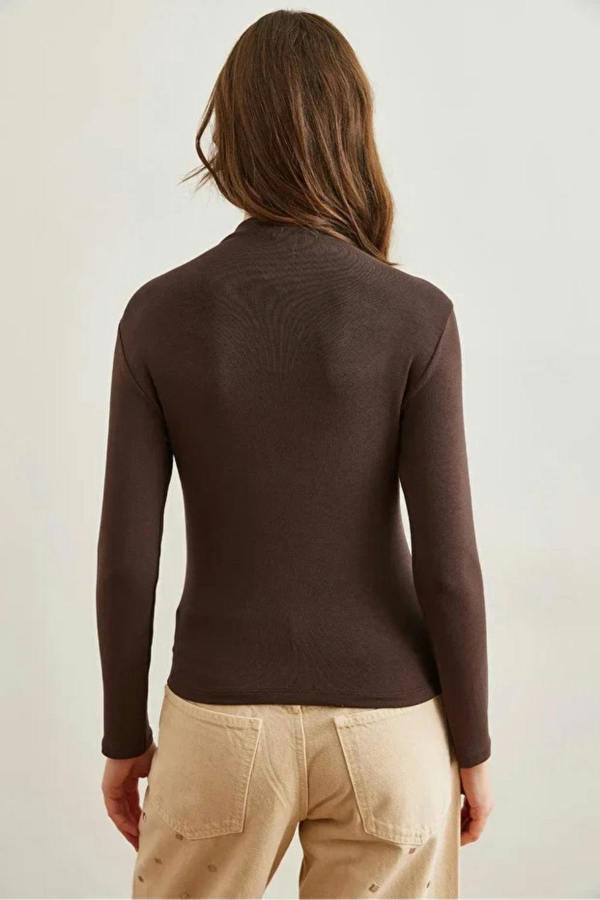 Hoxton Gal High-Neck Draped Soft Touch Blouse