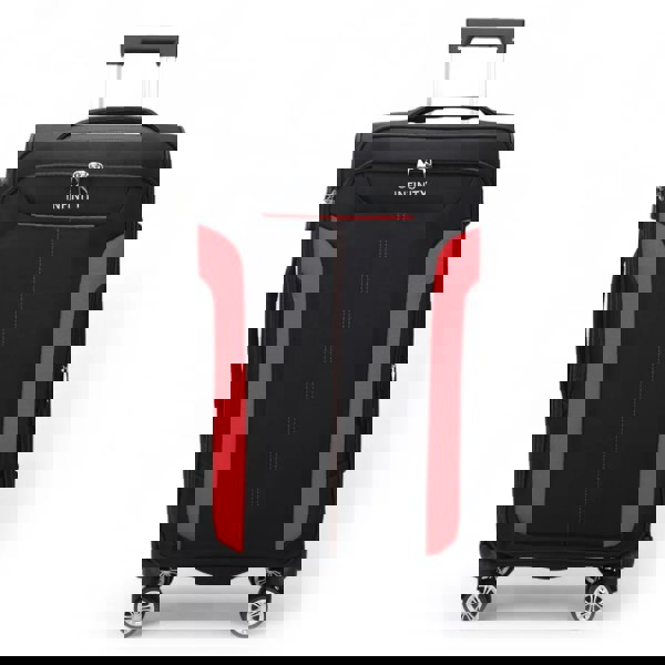 Infinity Luggage Lightweight Expandable Luggage Softshell 8 Weel Suitcase Set