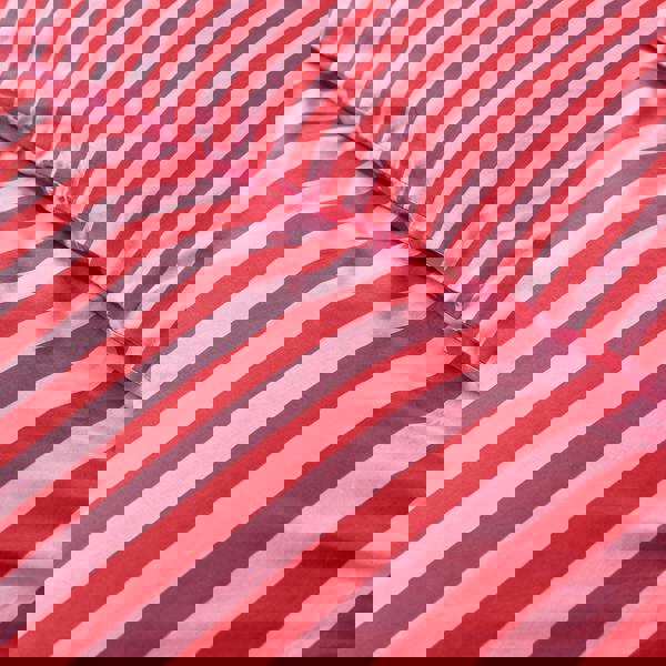 Sassy B Stripe Tease Reversible Duvet Cover Set Red