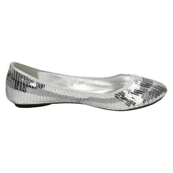 Cutie Girls Cutie Flat Slip On Sequin Ballerina Shoes