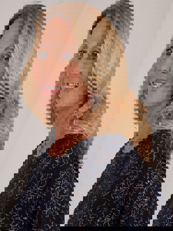 TIGI-Wear Navy Cloud Sketch Floral Pyjama Top