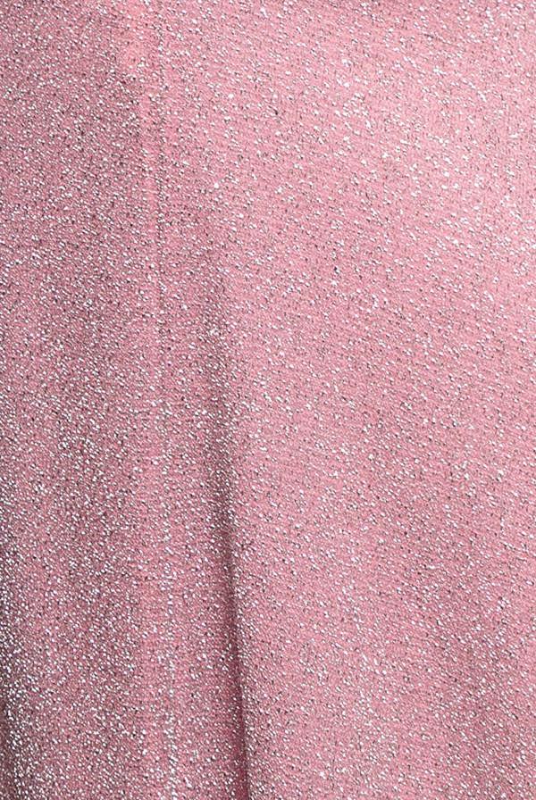 Crossover Lurex Glitter Maxi Dress - Pink DR1886