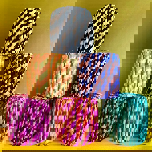 Tilted Stripe Gathered Shades, 6 Colours available and Handmade to Order by Love Frankie