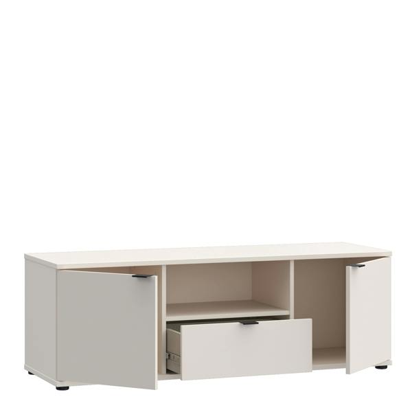 Furniture To Go Ganymede TV Unit with Open Shelf, Drawer & 2 Doors in Sand