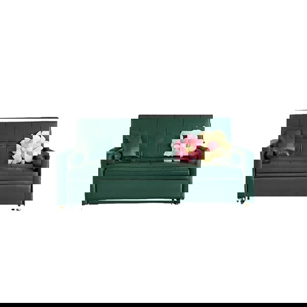 BH155 Three Seater Sofa Bed, Dark Grey, Leathaire-Ritconcept-Rit Concept