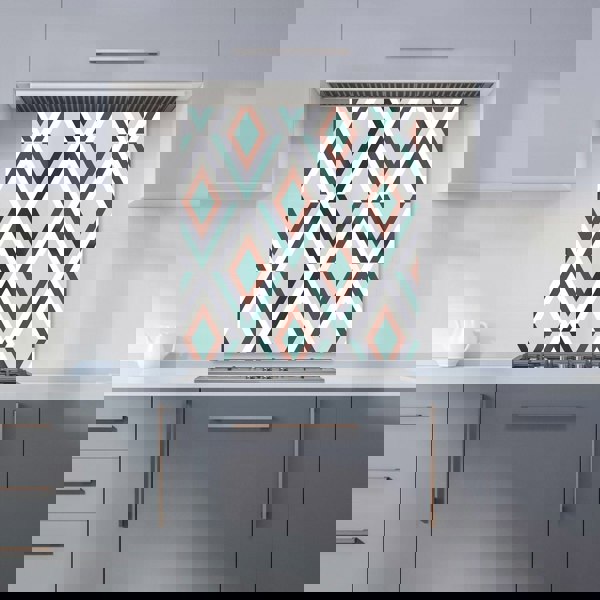 Warren Reed - Designer Zig Zag Abstract Pattern Kitchen Splashback