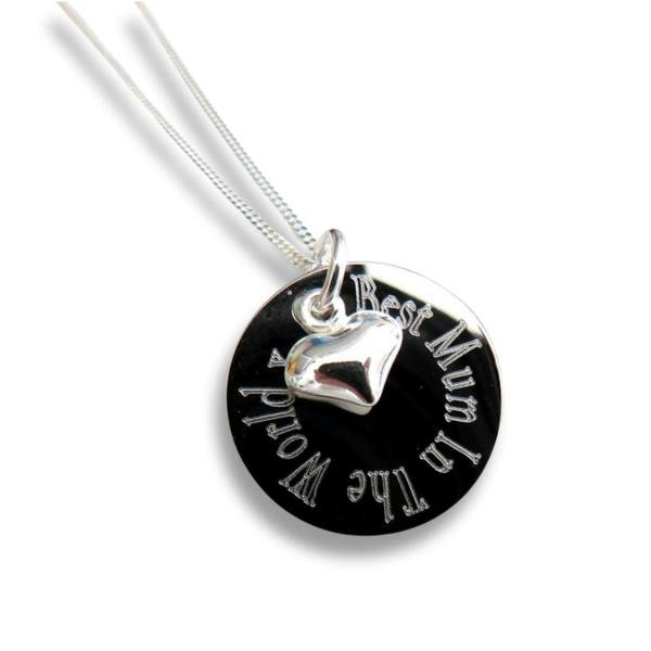 Aye Do Gifts Personalised Mini Heart Charm Edge Necklace