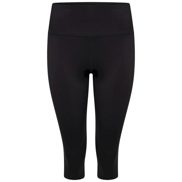 Dare 2B Womens/Ladies Influential Plain Recycled 3/4 Leggings - Black - 