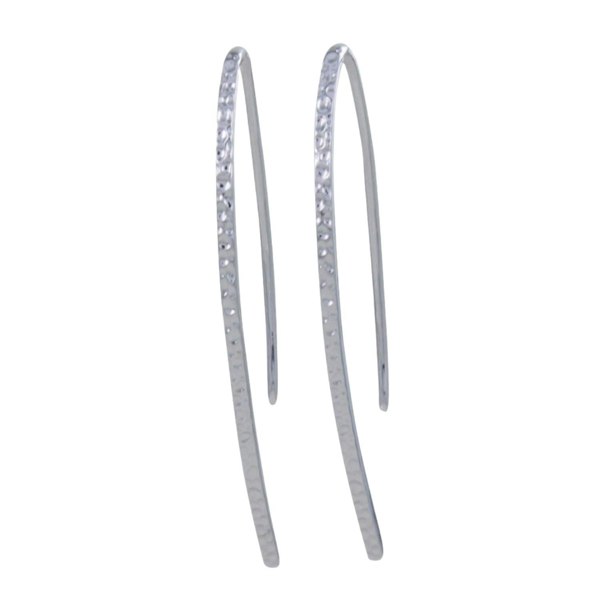 Sterling Silver Hammered Elegant Earrings - Reeves & Reeves