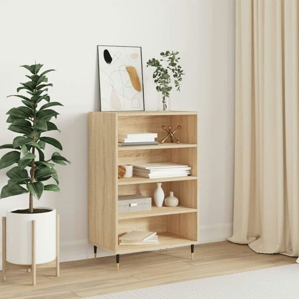 Berkfield Highboard Sonoma Oak 57x35x90 cm Engineered Wood