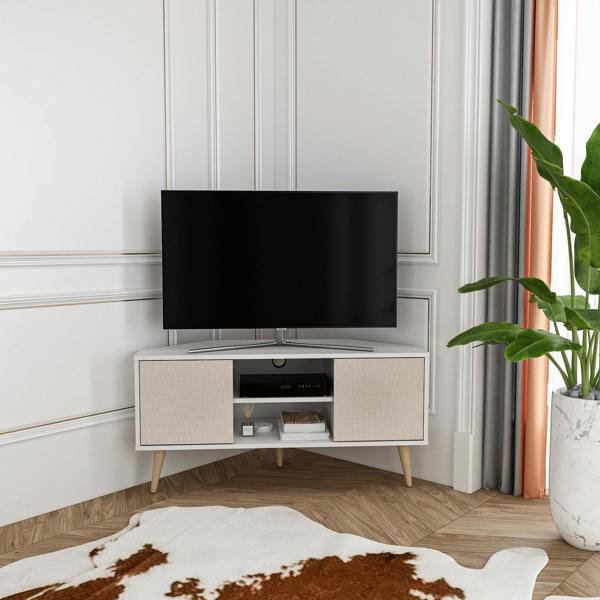 Decorotika Lesson Corner TV Stand TV Unit TV Cabinet for TVs up to 55"