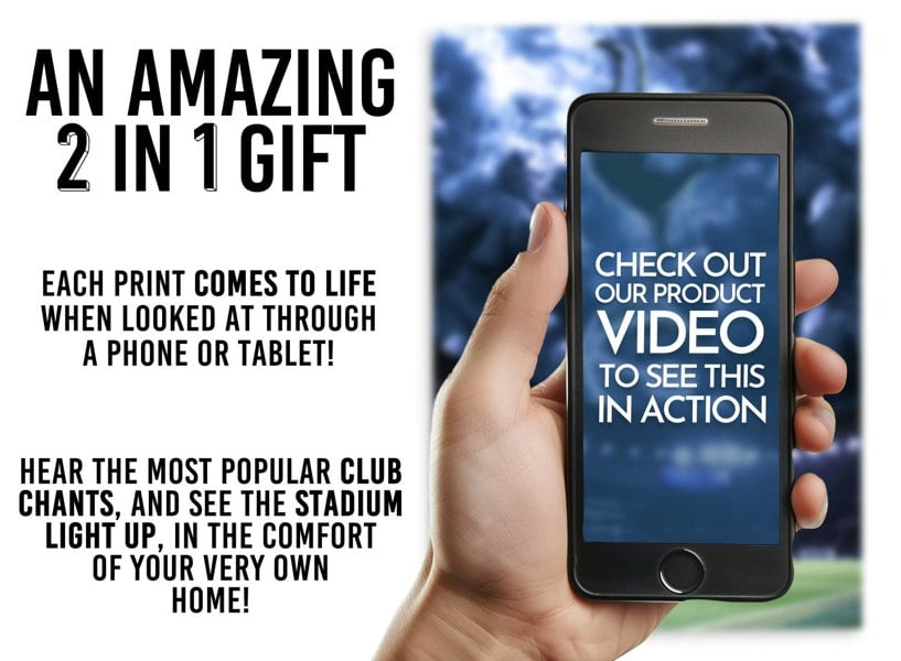 NotNiceThings Tottenham Hotspur Magic Poster - Augmented Reality Art