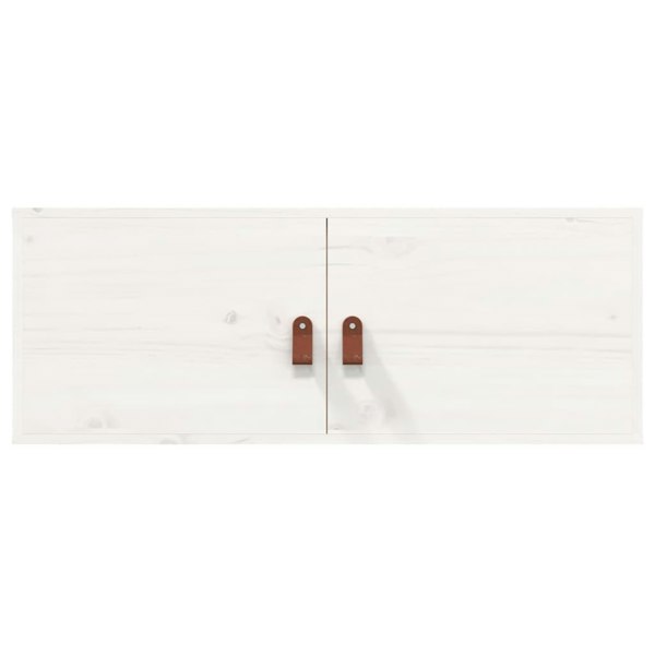 Berkfield Wall Cabinets 2 pcs White 80x30x30 cm Solid Wood Pine