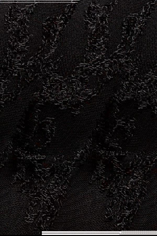 Scalloped Lace Maxi Dress - Black DR3897