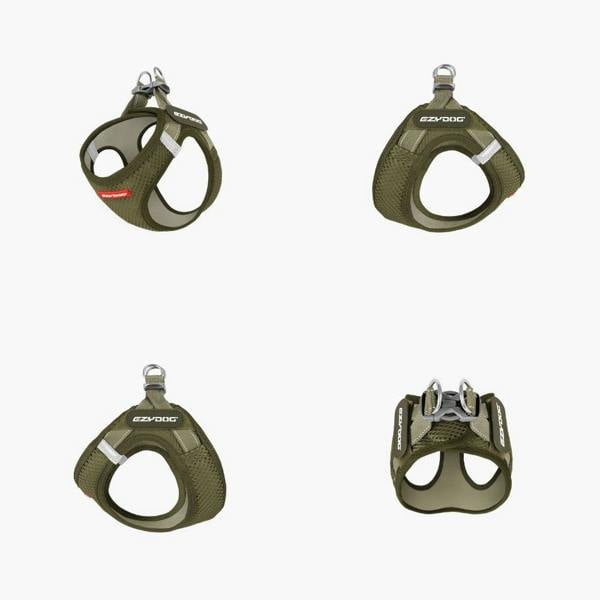 EzyDog FORMFIT® Mesh Dog Harness in Green