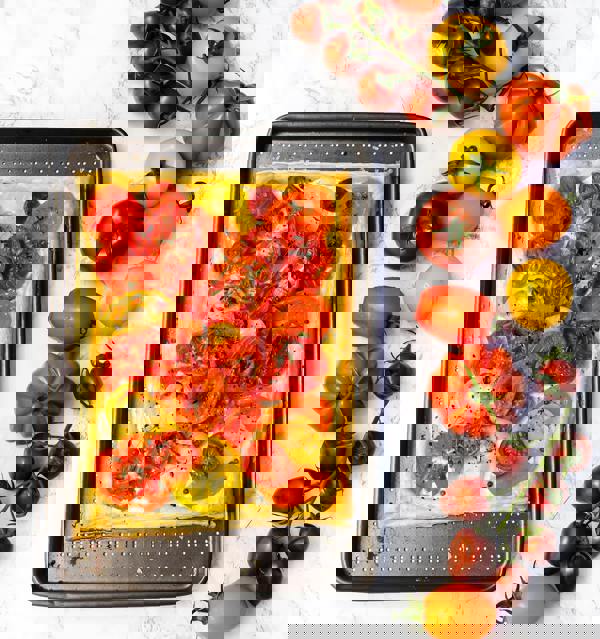 MasterClass Crusty Bake Non-Stick Baking Tray, Carbon Steel, 39cm x 27cm