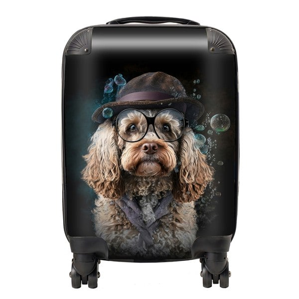 Warren Reed Cockapoo Dog Splashart Suitcase