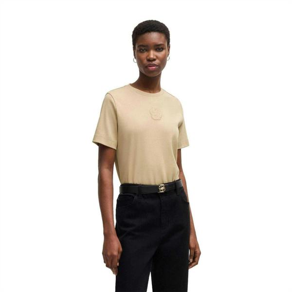Hugo Boss Womens/Ladies Ecosa2 T-Shirt - Medium Beige - 