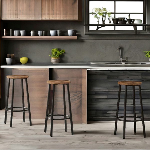 Rafaelo Mobilia Set of 2 Bar Stools