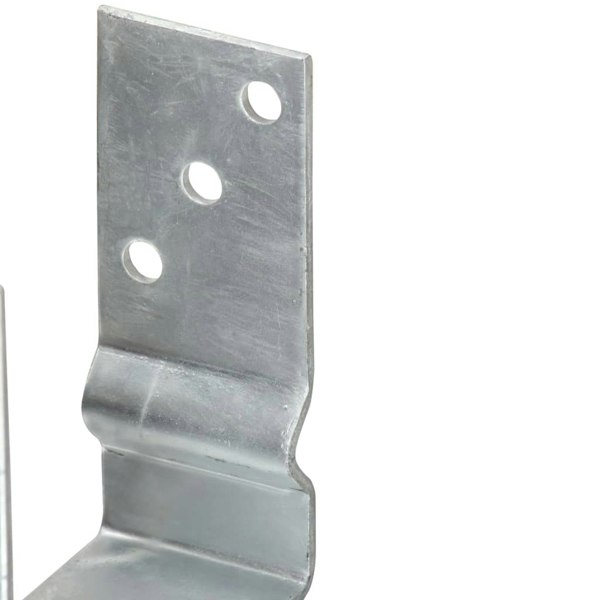 Berkfield Fence Anchors 6 pcs Silver 14x6x15 cm Galvanised Steel