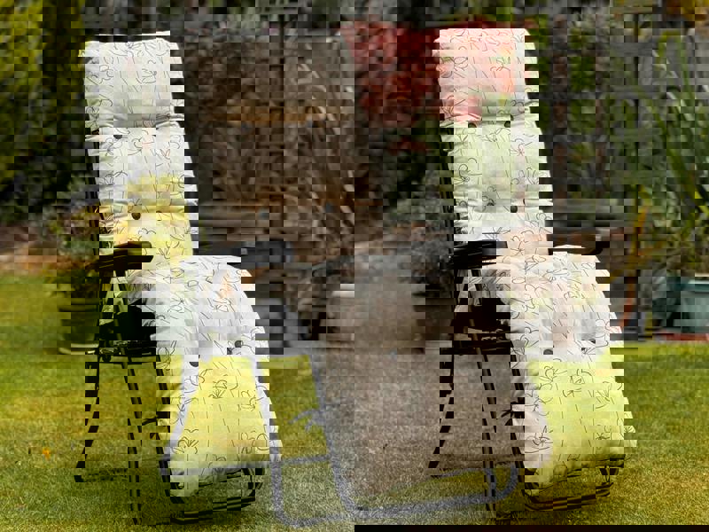 Glendale Garden Relaxer (Pattern Options Available) 99 x 58 x 73 Cream Flower The Garden Furniture Shop