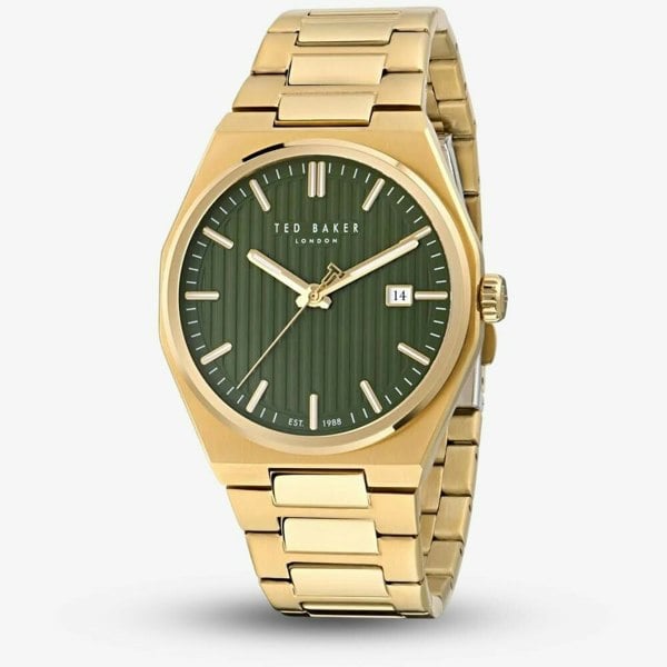 Ted Baker Mens Barteen Green Dial Watch BKPBRS5039I