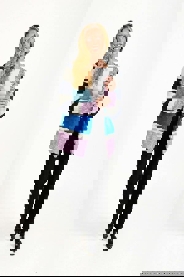 Mudflower Stripe Knit Cardigan