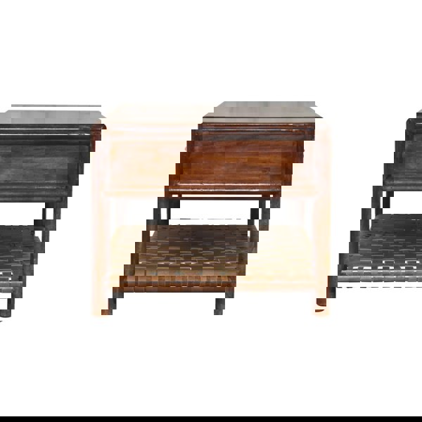 Artisan Furniture Solid Wood Regency Woven Console Table with 4 drawers