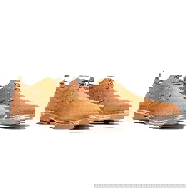 Popps JONAS Mens Suede Desert Shoes Cognac